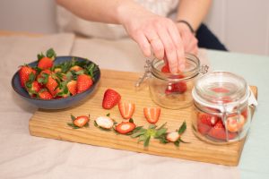 Meal Prep Erdbeeren